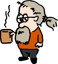 Old Geezer with Coffee