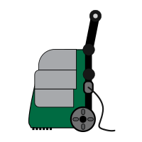 Green Commercial Upright Carpet Cleaner