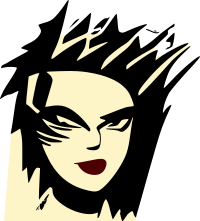 Spiked hair