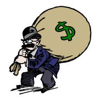 Money Bag Man - Colour