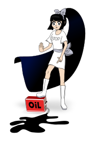 STOP OIL ACTIVIST GIRL