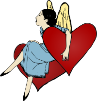 Heart Holding Lady - Colour Remix