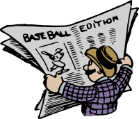 Baseball Newspaper - Colour Remix