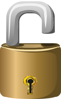Lock with Keyhole - Open