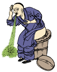 Chinese Man Puking - Colour Remix