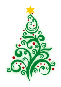 Swirly Christmas Tree - Colour Remix