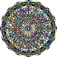 Mandala By Freddy Dendoktoor Vectorized Prismatic