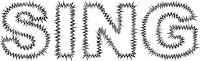 Sing Waveform Typography