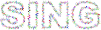 Sing Waveform Typography Colorful