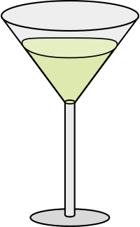 Filled Martini Glass