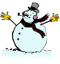 Vintage Two Ball Snowman