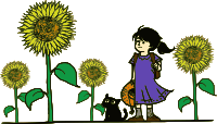 Girl and cat