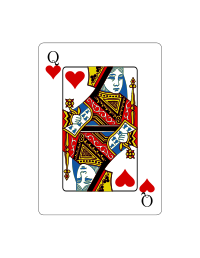 Reina de corazones (Vectorizado)
