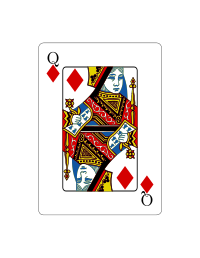 Reina de diamantes (Vectorizado)