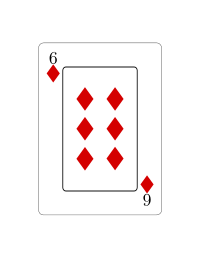 Seis de diamantes (Vectorizado)