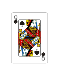 Reina de espadas (Vectorizado)