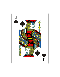 Jota de espadas (Vectorizado)