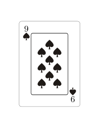 Nueve de espadas (Vectorizado)