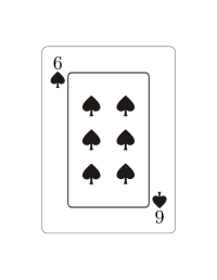 Seis de espadas (Vectorizado)