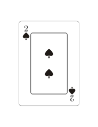 Dos de espadas (Vectorizado)