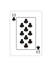 Diez de tréboles (Vectorizado)