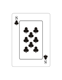 Ocho de tréboles (Vectorizado)