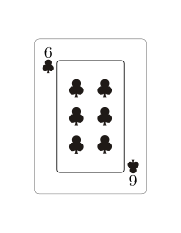 Seis de tréboles (Vectorizado)