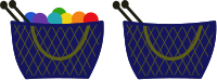 Paniers de tricot