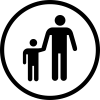 Child with adult