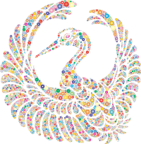 Vintage Bird Design Circles Prismatic