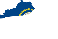 Kentucky State Outline with Flag Background