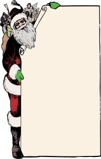 Santa Frame - Colour Remix