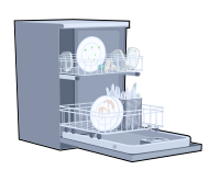 Open Dishwasher - Dirty