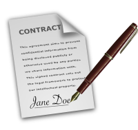 Singing a Contract
