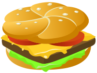 Cheese Burger - Isolated