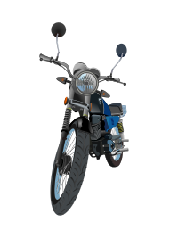 Motocicleta sin maletero (Motorcycle without trunk)