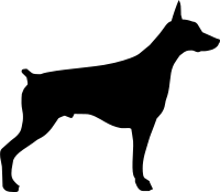 Doberman silhouette