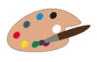 Palette et pinceau