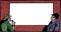 Two Men and a Wall - Colour Remix