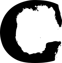 Gulf of Mexico as letter "G"