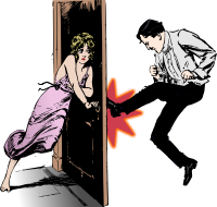 Man Kicks a Door - Colour Remix
