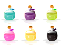 Simple Potion Bottles With Tag 