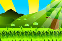 Cartoon Valley Background