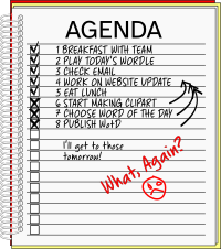 Filled Agenda