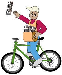 Paperboy On A Bike