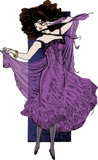 Lady in a Dress - Colour Remix