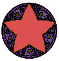 Floral Star Frame - Colour Remix