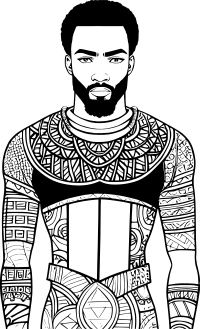 African man