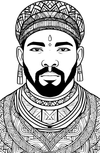 African man