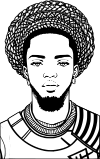 African man